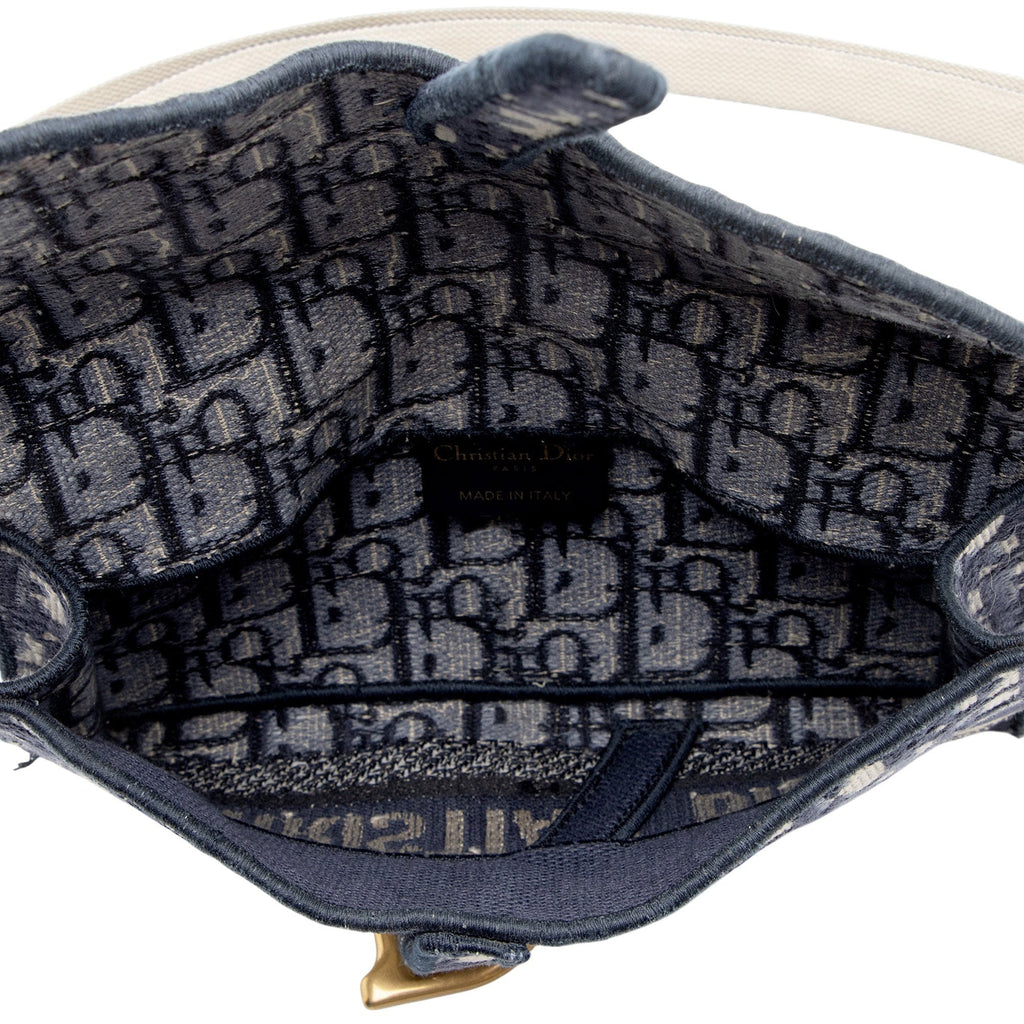 Dior Oblique Slim Saddle Pouch