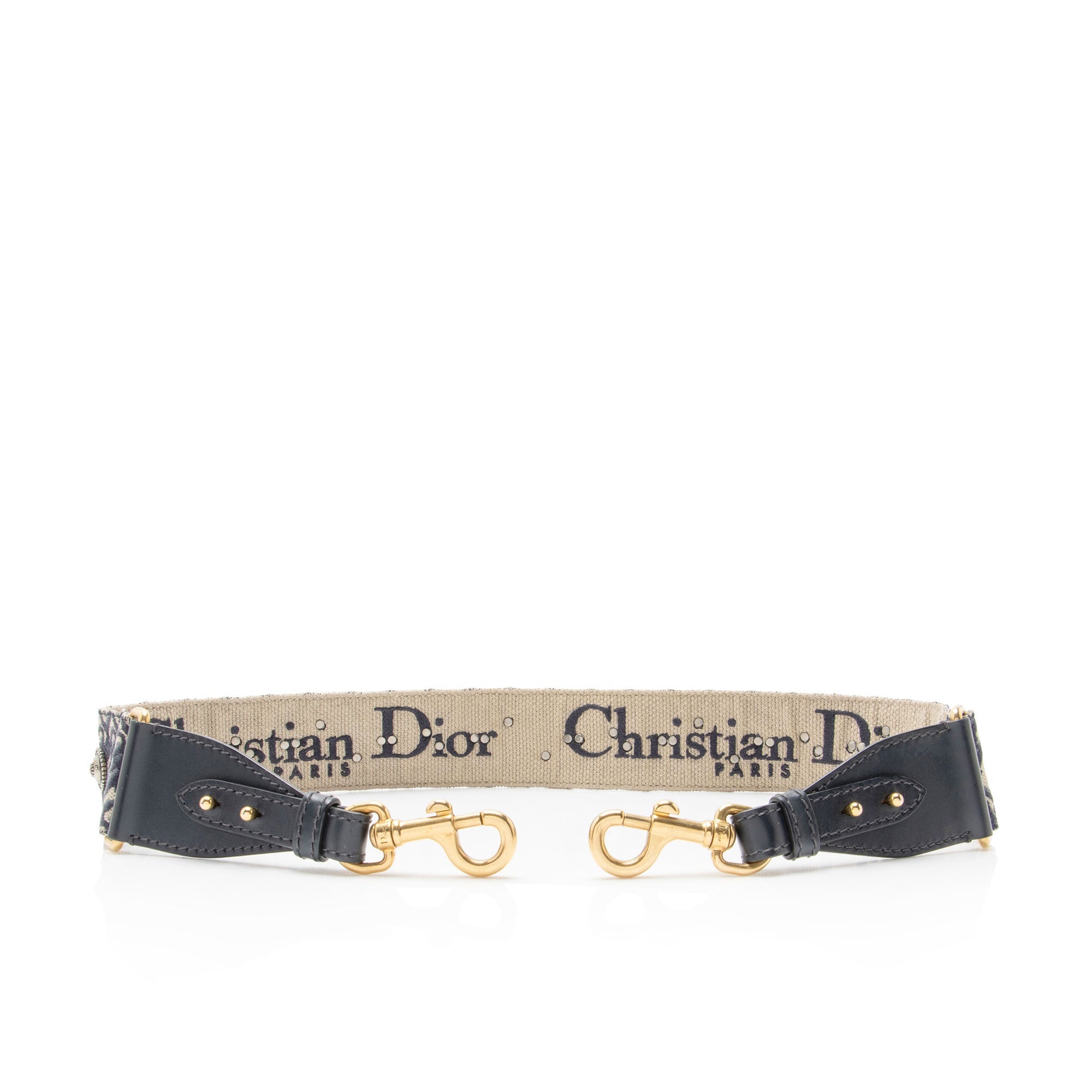 Dior Oblique Studded Shoulder Strap