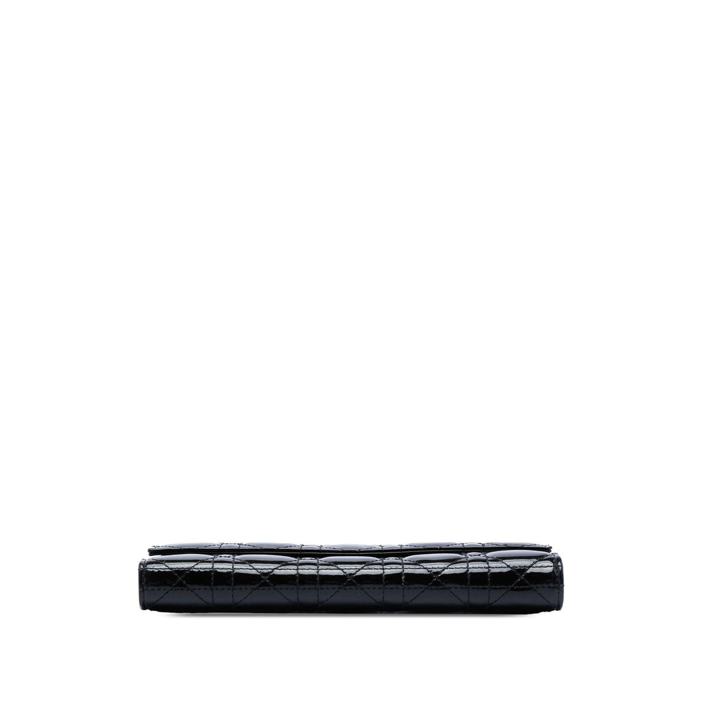 Dior Patent Cannage Lady Dior Wallet On Chain