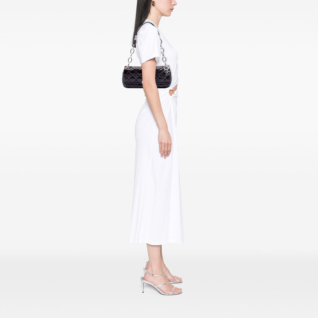 Dior Patent Cannage Rendezvous Shoulder Bag
