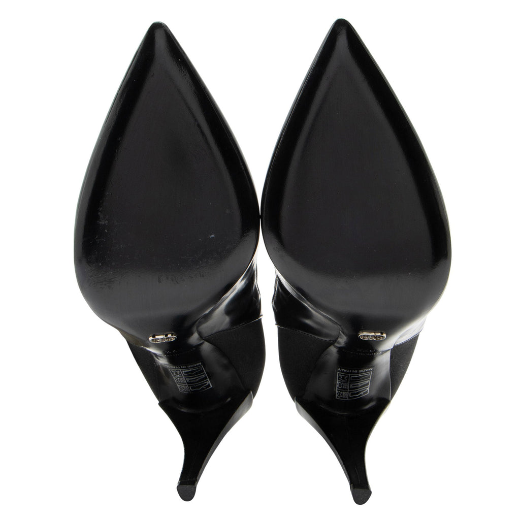 Dior Patent Leather Elastic Wrap Booties - Size 8 / 38
