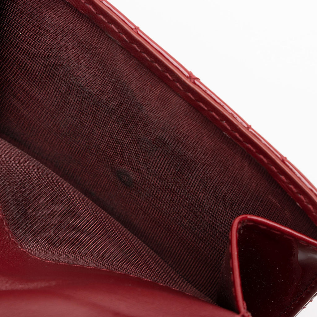 Dior Patent Leather Lady Dior Lotus Wallet