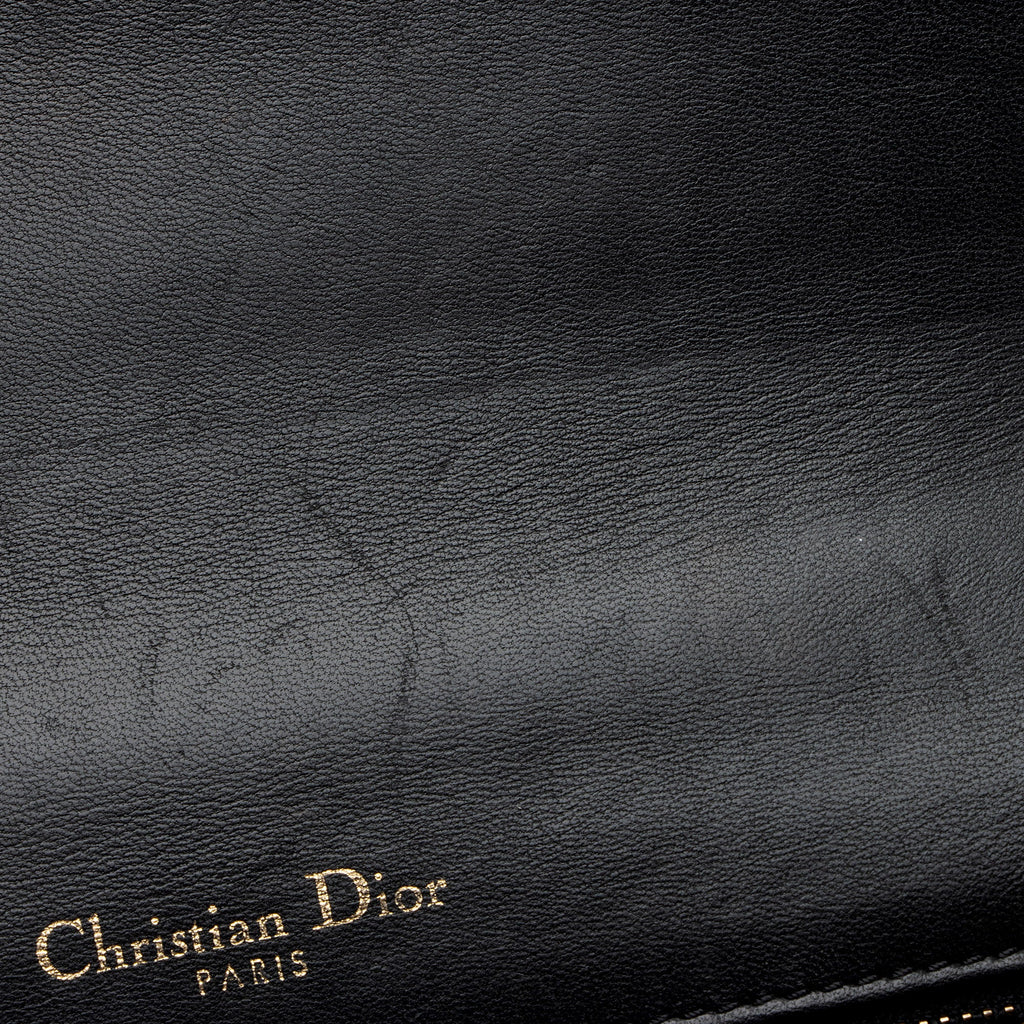 Dior Patent Leather Studded Diorama Small Shoulder Bag