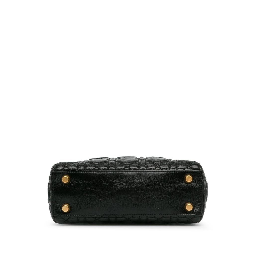Dior Small Crinkled Patent Cannage Lucky Badges My Lady Dior (SHG-RZhaEd)