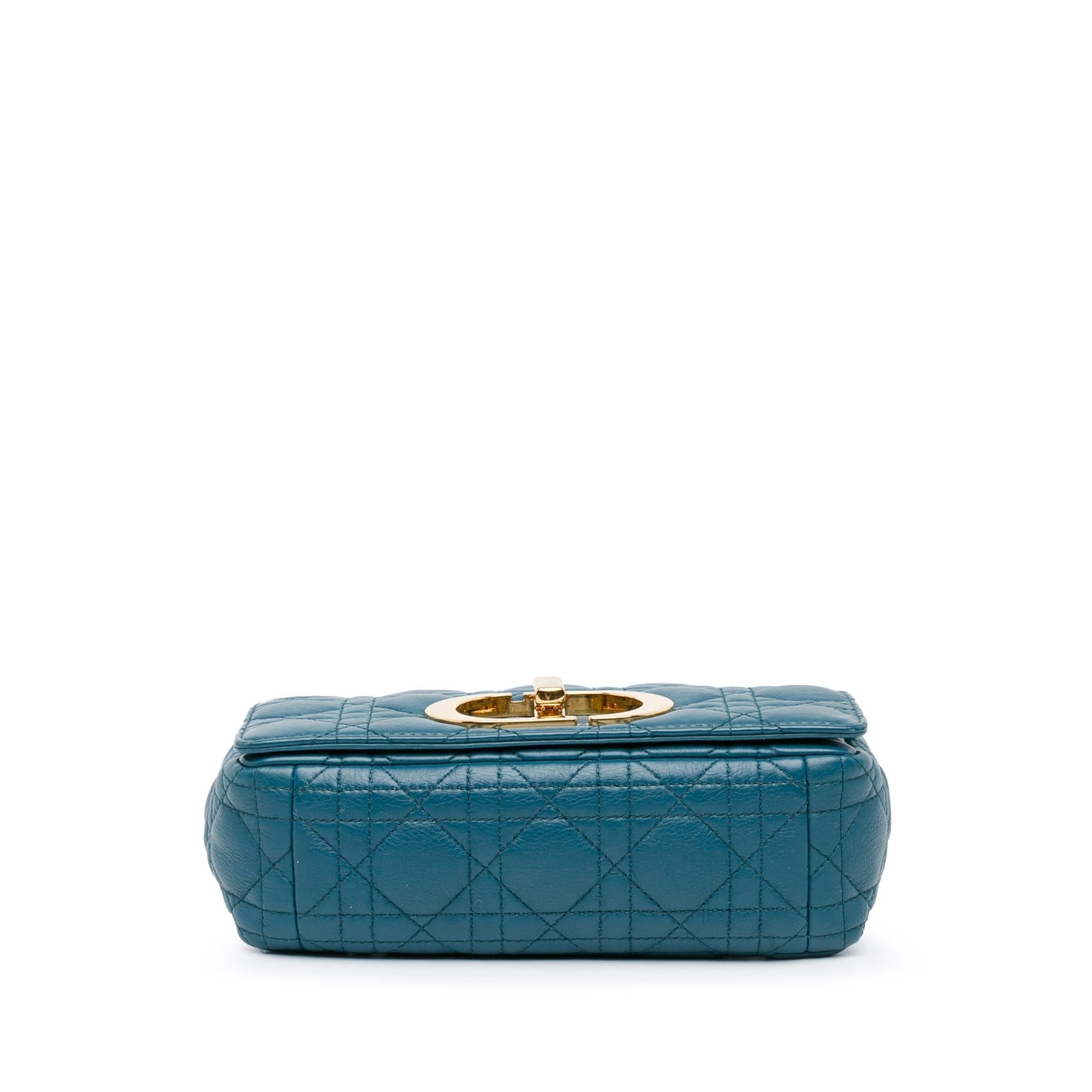 Dior Small Lambskin Cannage Caro Crossbody (SHG-SpEBNe)