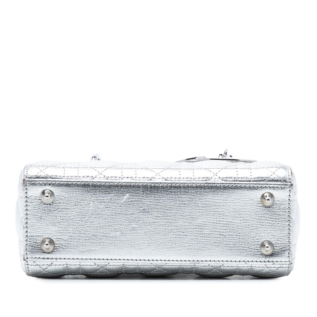 Dior Small Metallic Grained Calfskin Cannage My ABCDior Lady Dior