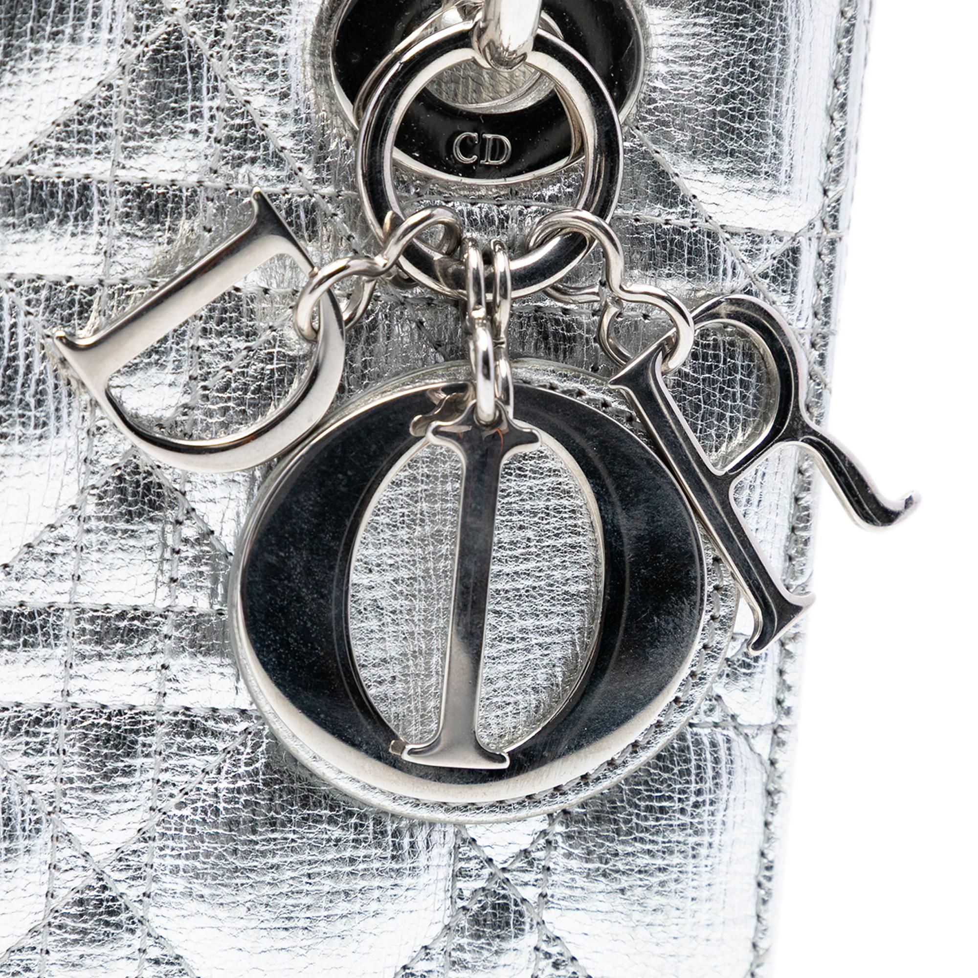 Dior Small Metallic Grained Calfskin Cannage My ABCDior Lady Dior