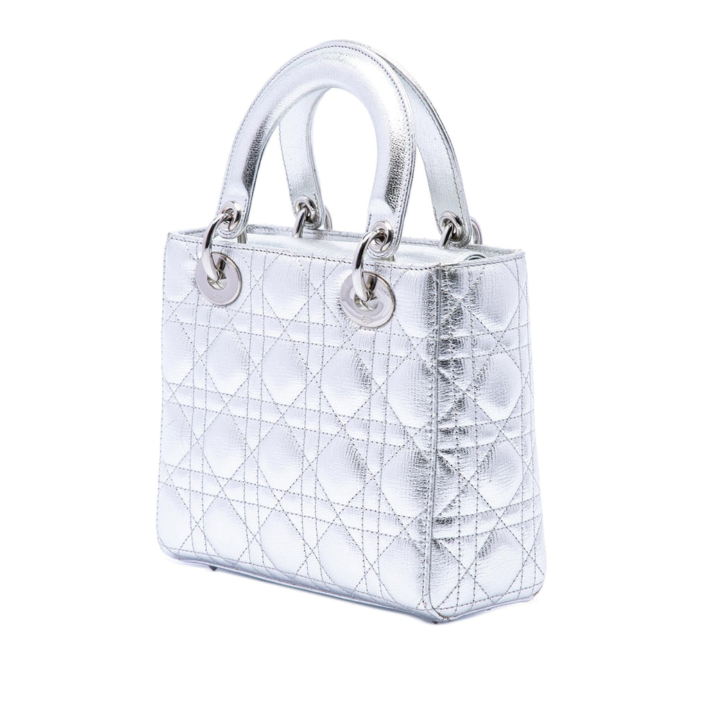 Dior Small Metallic Grained Calfskin Cannage My ABCDior Lady Dior