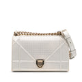 Dior Small Metallic Patent Microcannage Diorama Flap