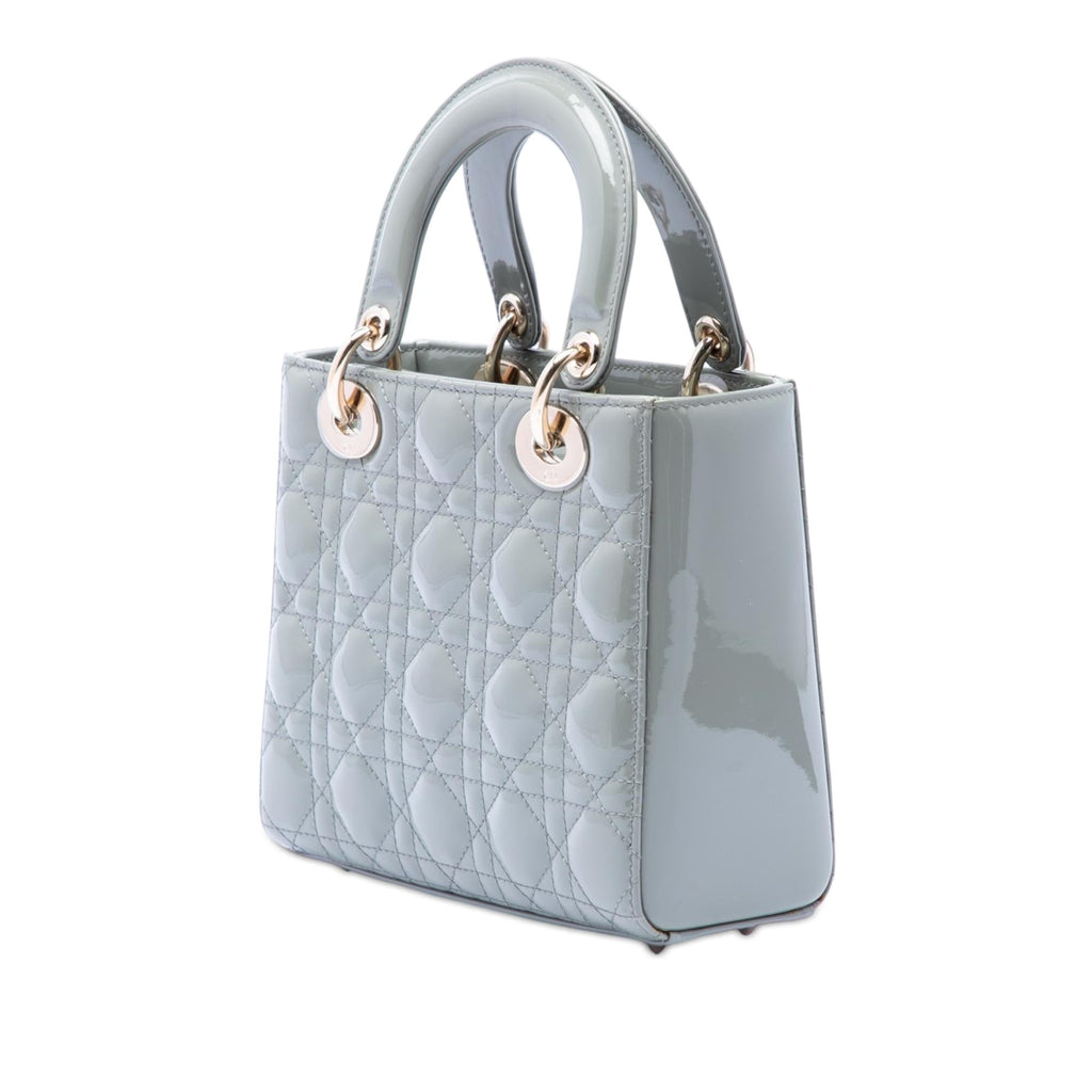 Dior Small Patent Cannage Lady Dior