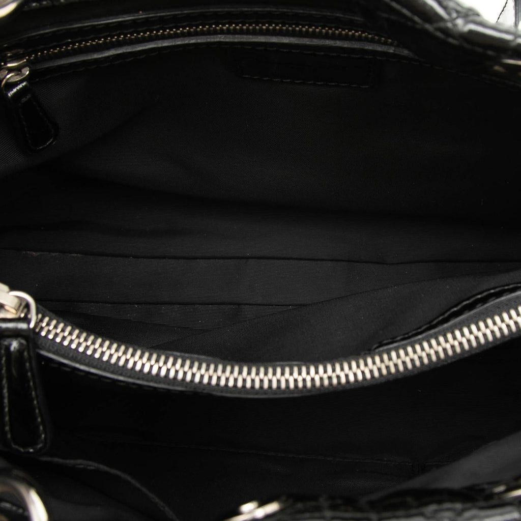 Dior Small Patent Cannage Soft Zipped Shopping Tote