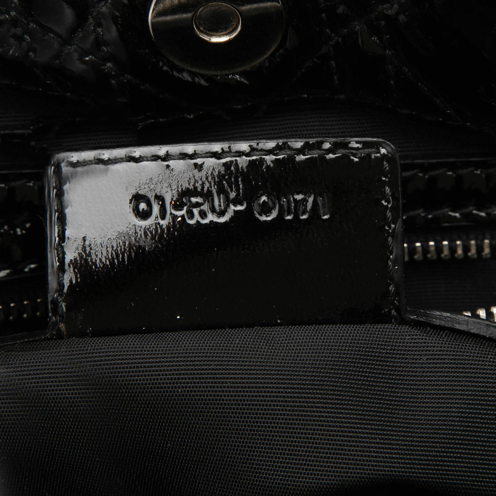 Dior Small Patent Cannage Soft Zipped Shopping Tote