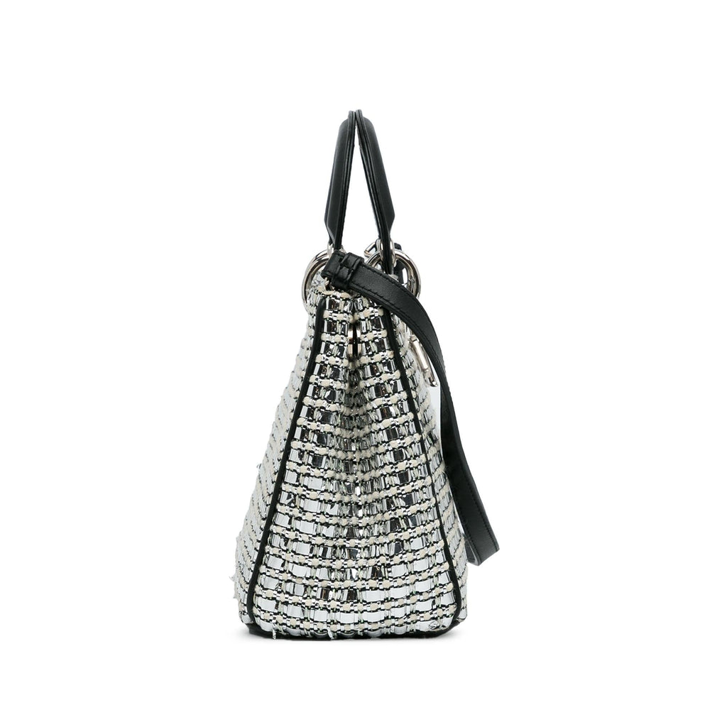 Dior Small Tweed Patch Diorissimo Tote (SHG-hqcpJo)