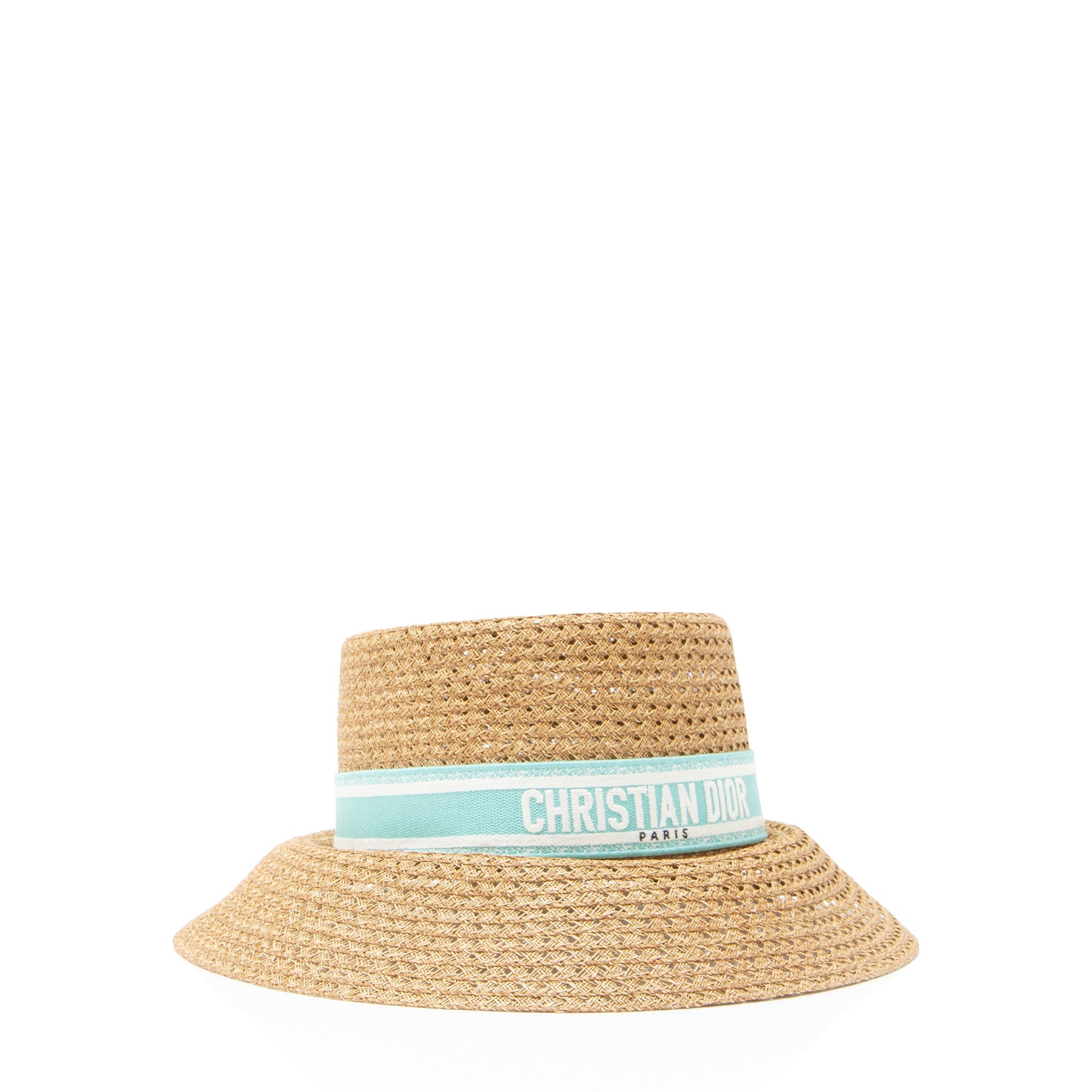 Dior Straw D-Bobby Large Brim Hat - Size 58