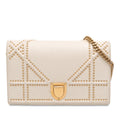 Dior Studded Lambskin Diorama Wallet on Chain