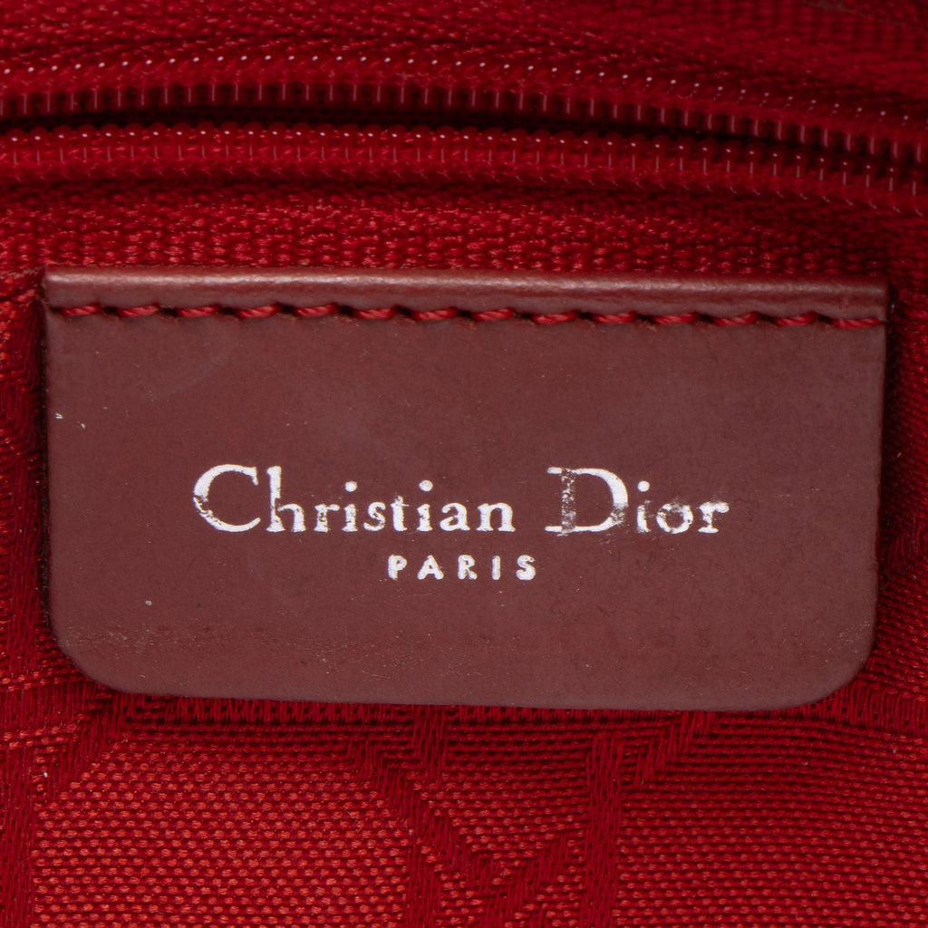 Dior Vintage Cannage Nylon Lady Dior Large Tote