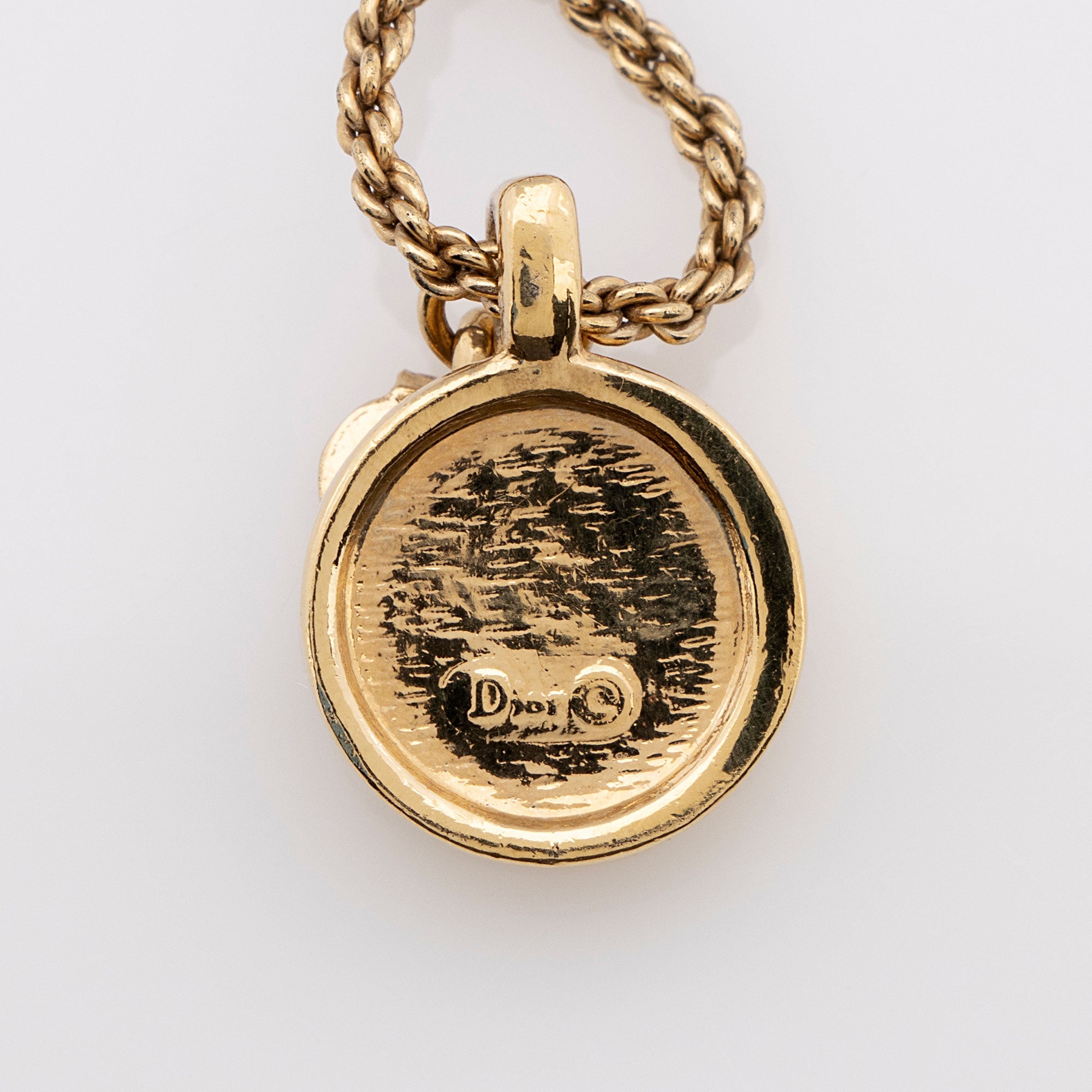 Dior Vintage Crystal CD Necklace