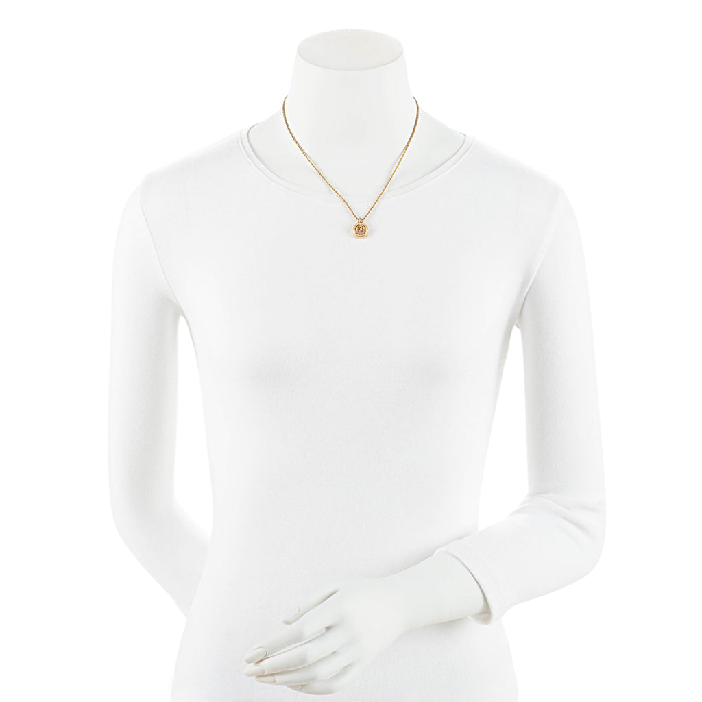 Dior Vintage Crystal CD Necklace