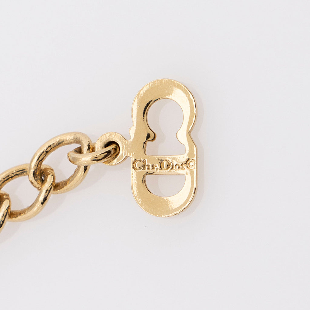 Dior Vintage Crystal CD Necklace