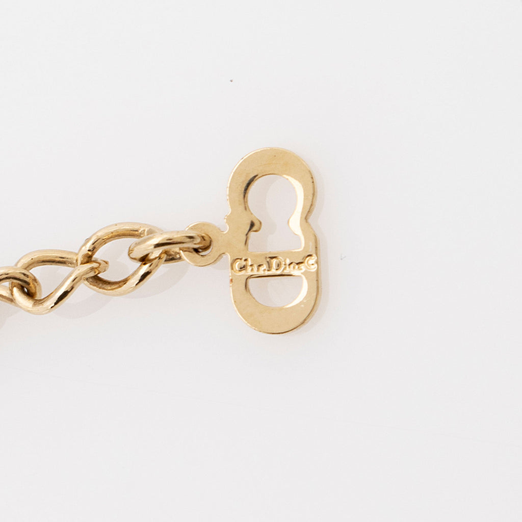 Dior Vintage Crystal CD Necklace