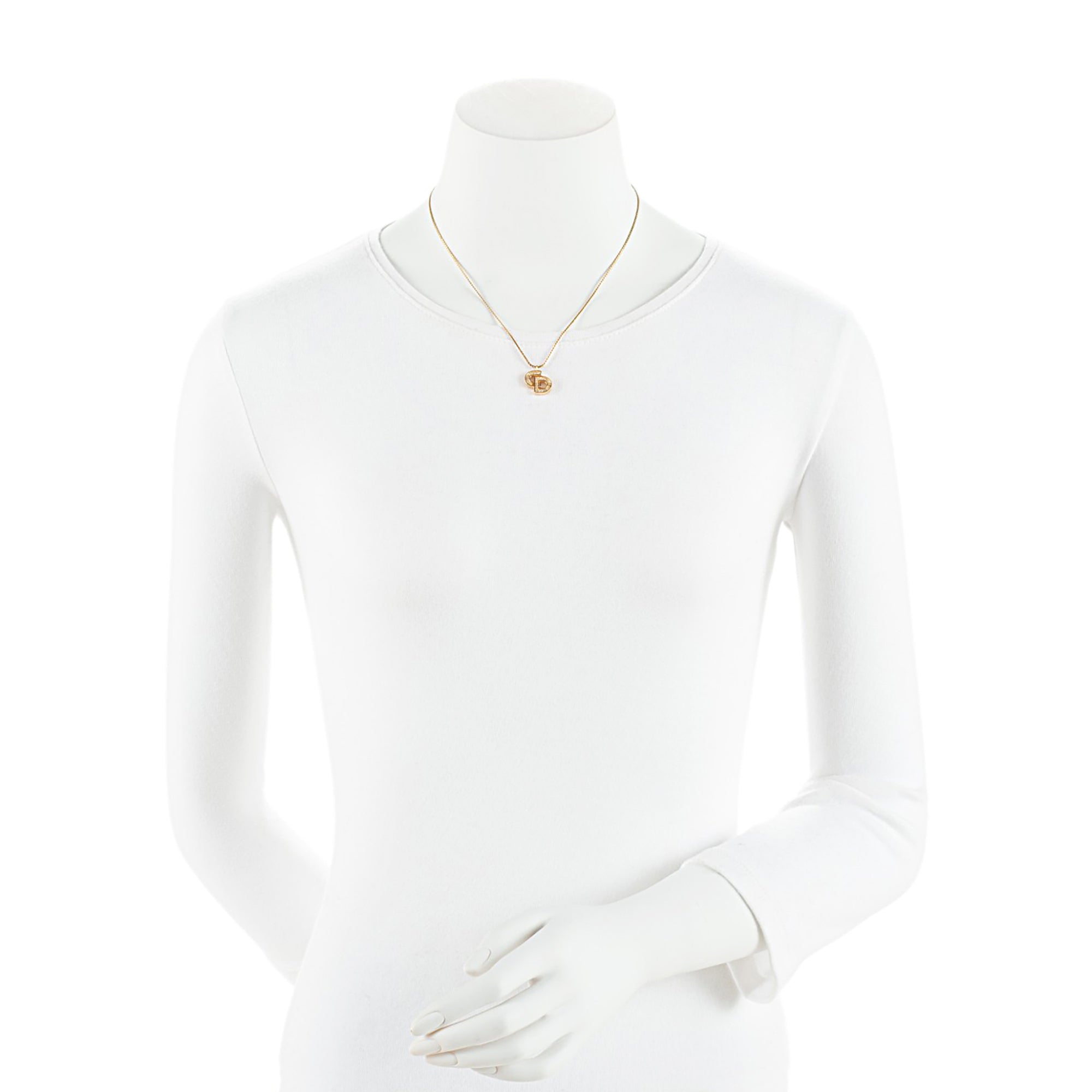 Dior Vintage Crystal CD Necklace