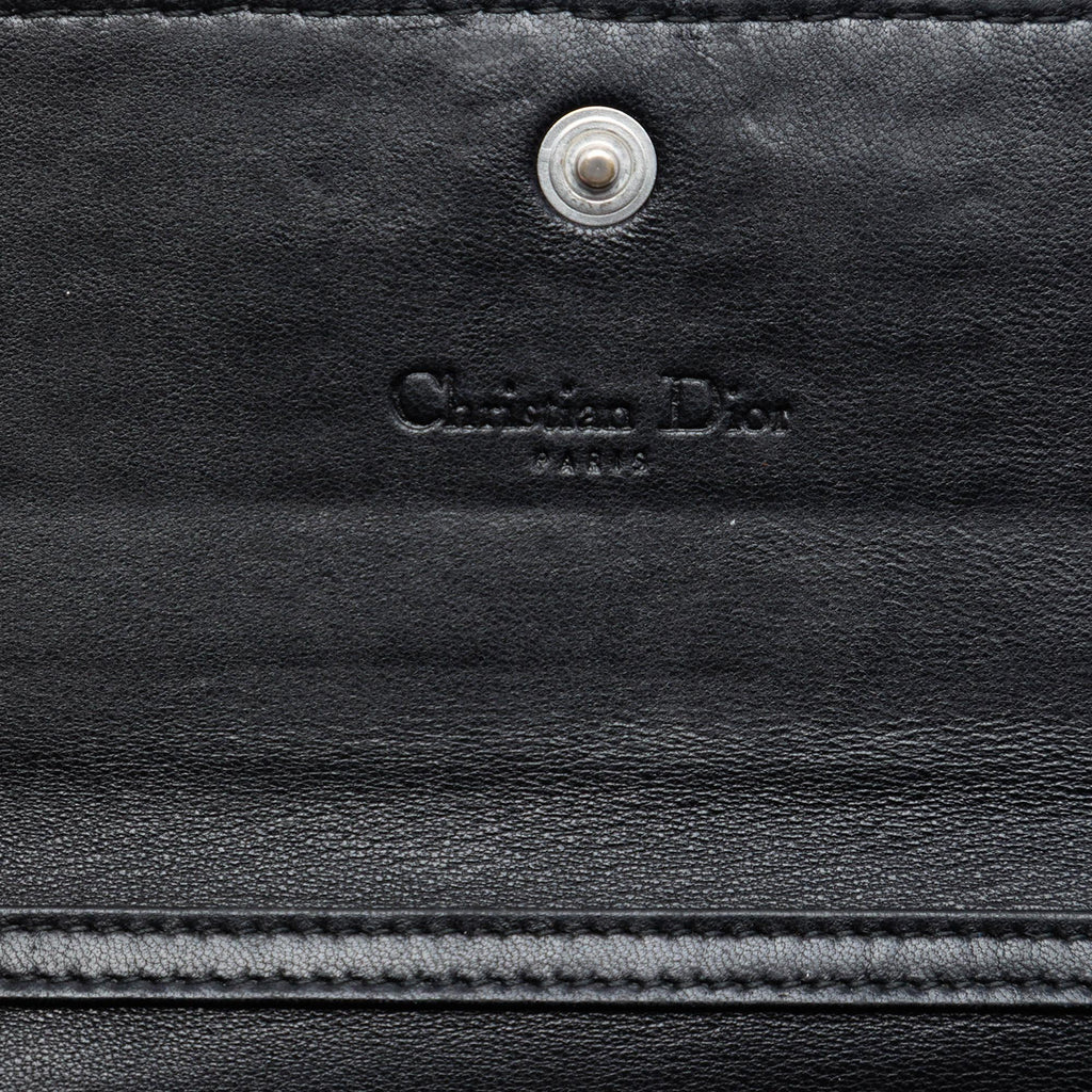 Dior Woven Lambskin Lady Dior Rendezvouz Wallet on Chain