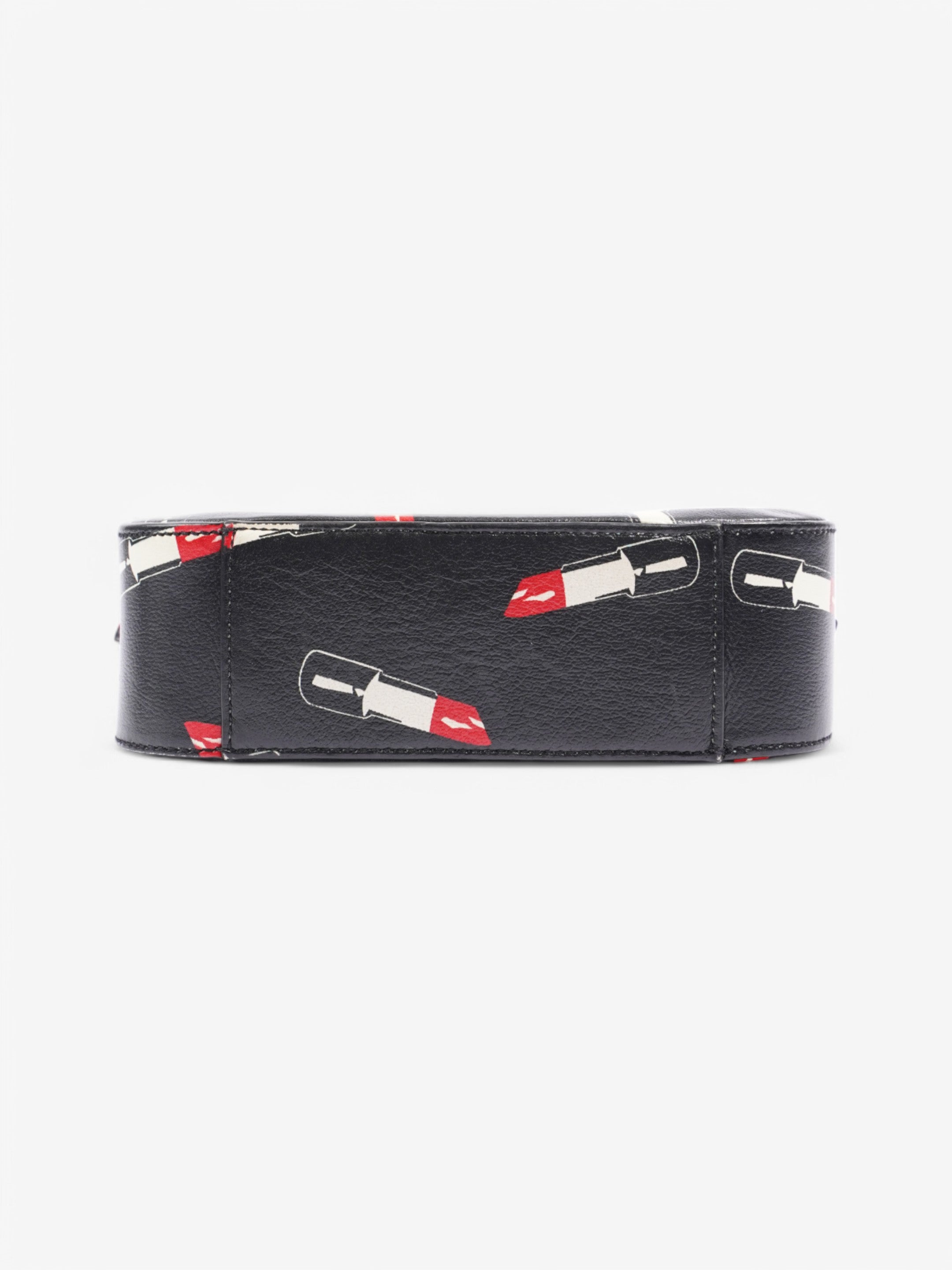 Saint Laurent Shoulder Bag Black / White / Red Leather