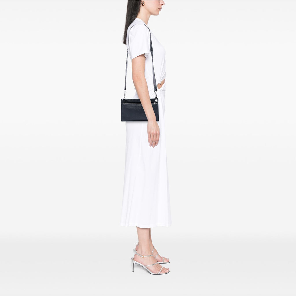 Fendi Calfskin FF 1974 Flat Pouch Crossbody