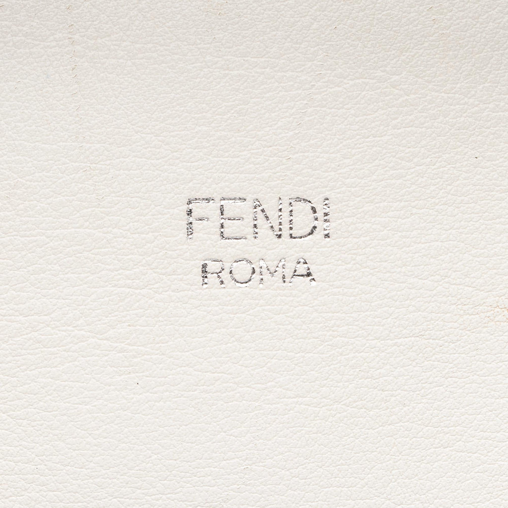 Fendi Calfskin Flowerland Studded By The Way Medium Boston Bag (SHF-23632)