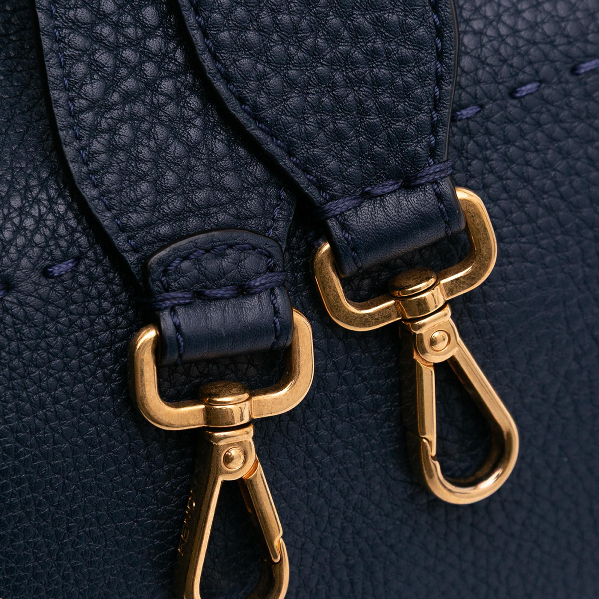 Fendi Calfskin Leather Baguette Satchel