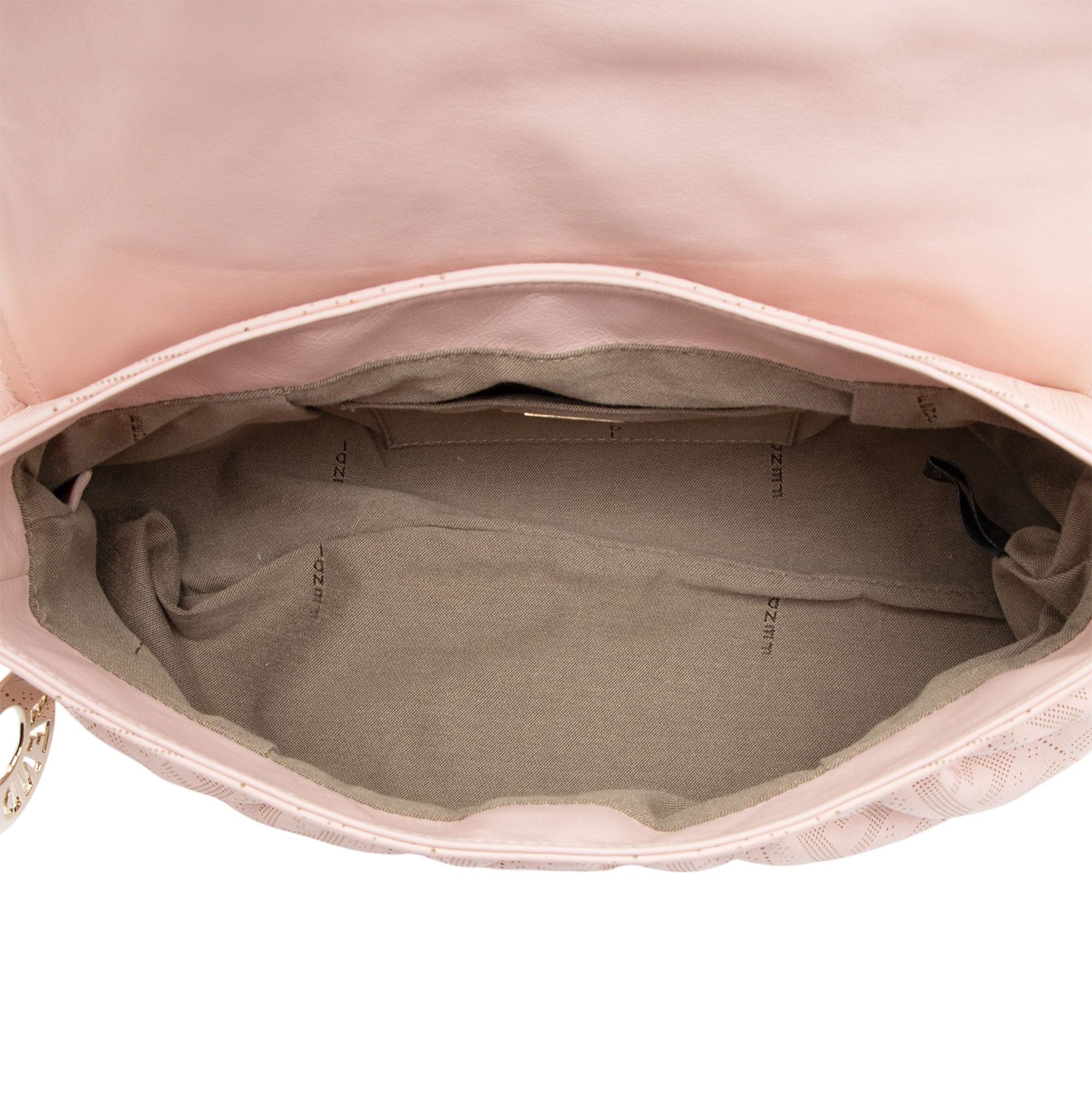 Fendi Perforated FF Calfskin Chef Small Bag