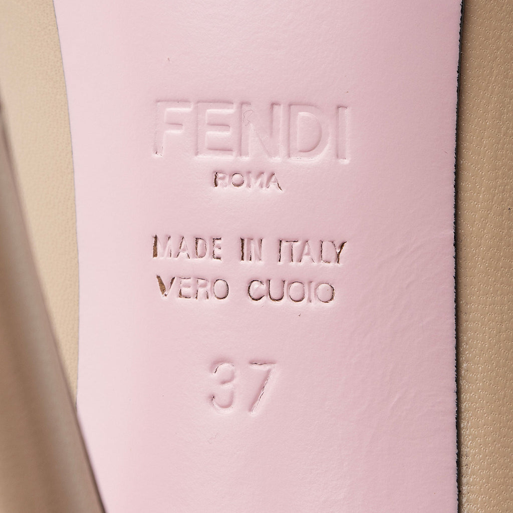 Fendi Calfskin Mink Decollete Pumps - Size 7 / 37
