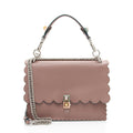 Fendi Calfskin Studded Kan I Medium Shoulder Bag