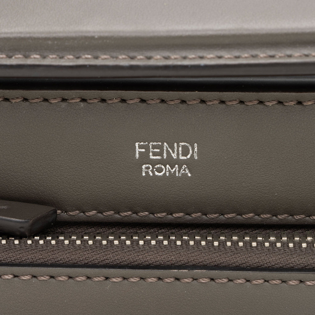 Fendi Calfskin Whipstitch Dotcom Medium Satchel