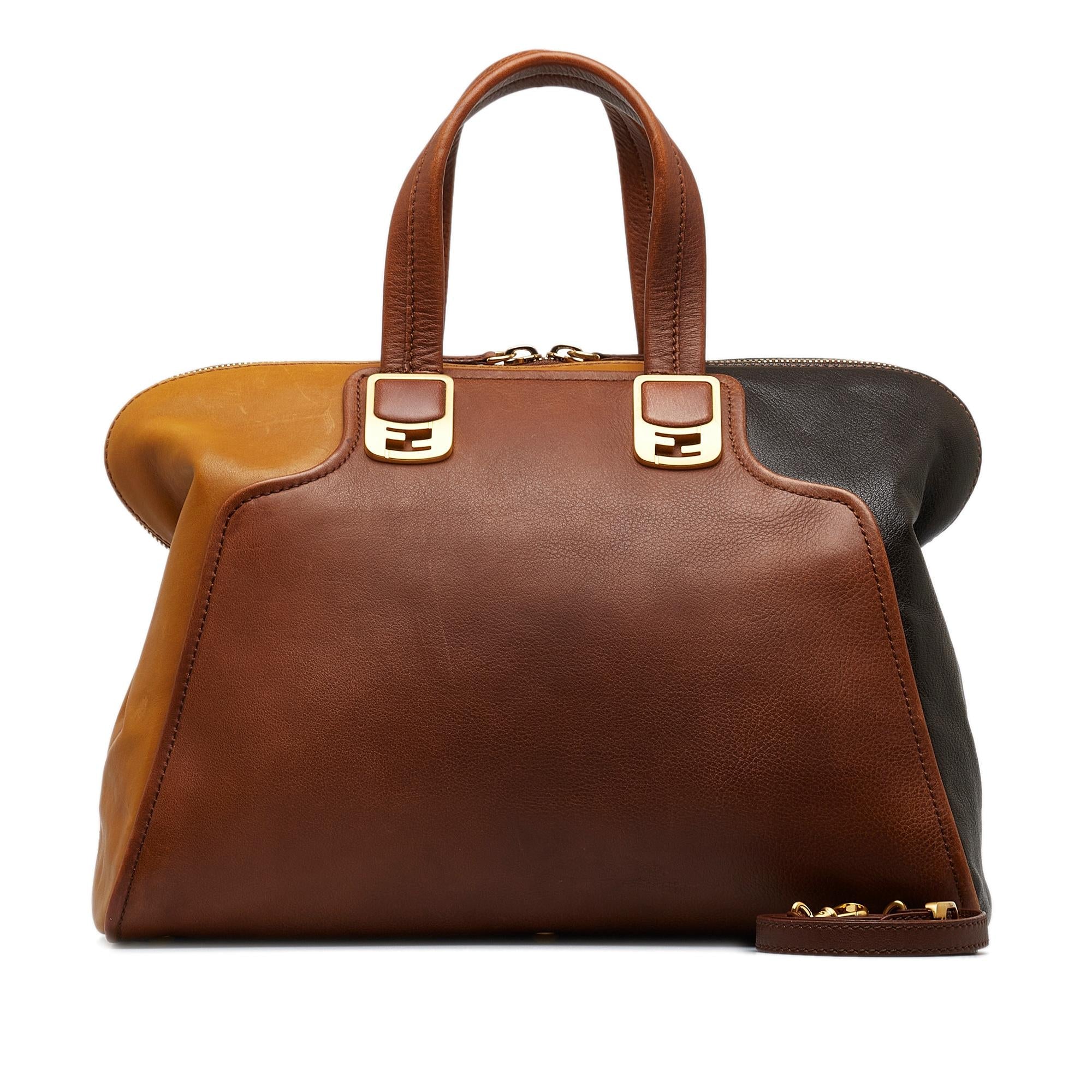 Fendi Colorblock Chameleon Satchel (SHG-io7nju)