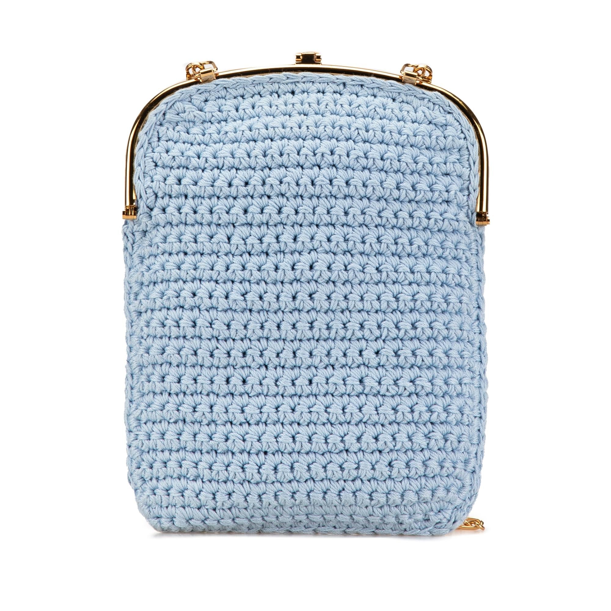 Fendi Crochet Baguette Phone Bag (SHG-xPSdNI)