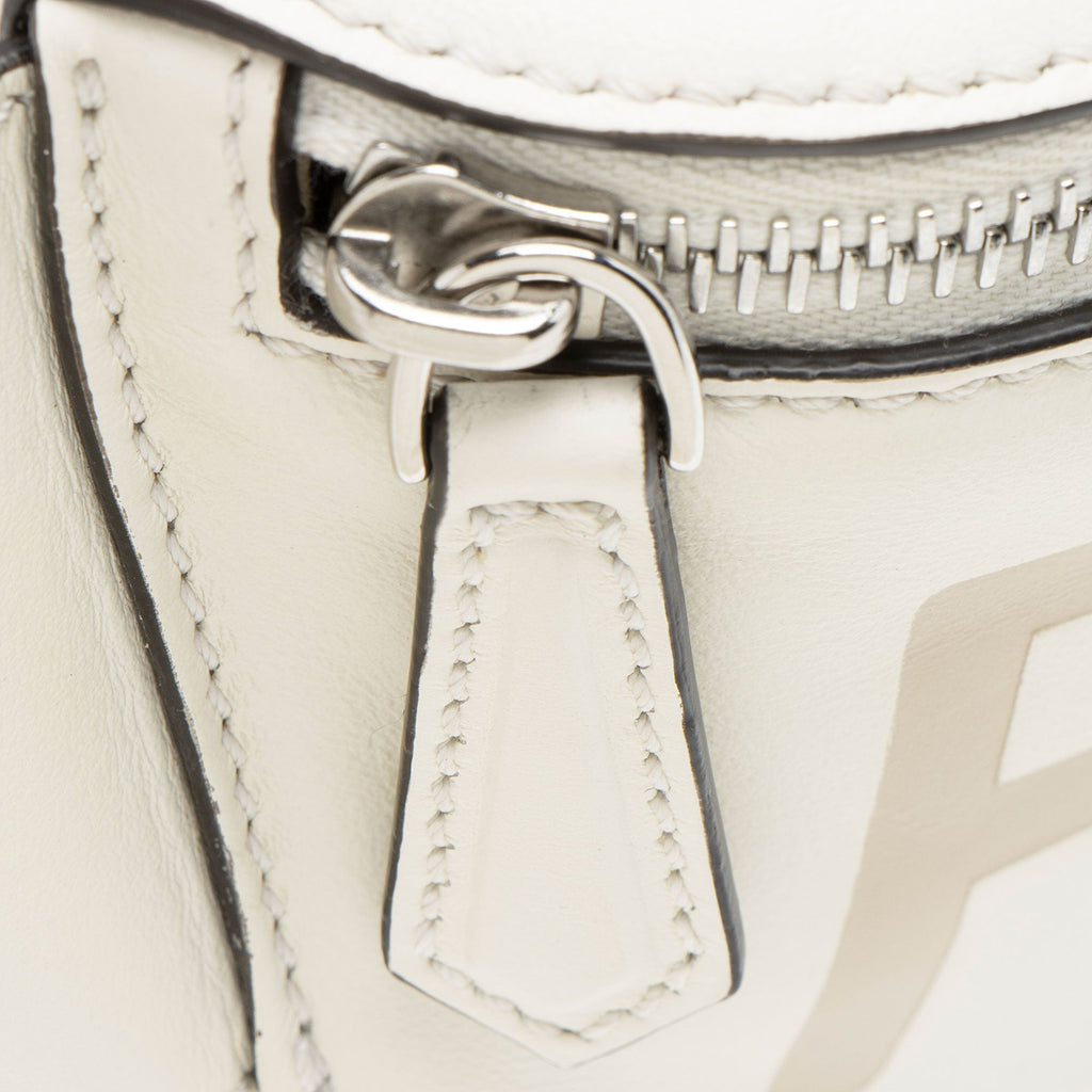 Fendi Embossed Vitello Logo Small Belt Bag
