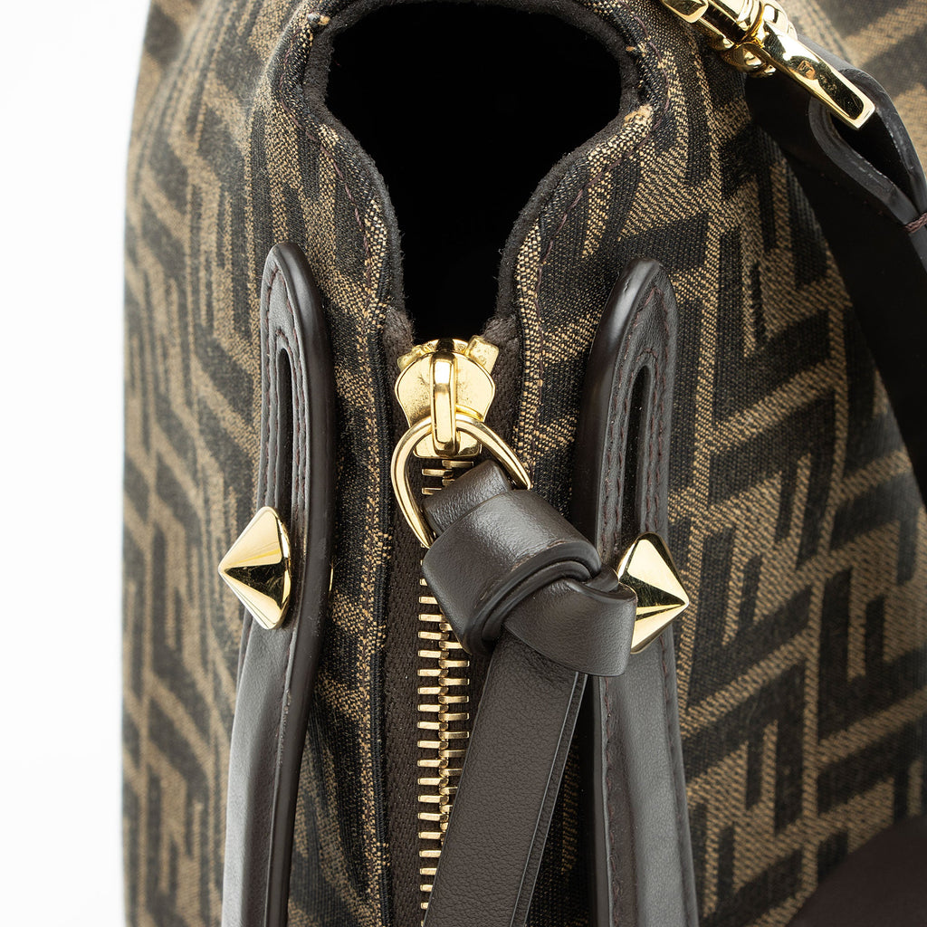 Fendi FF Canvas By The Way Soft Medium Boston Bag
