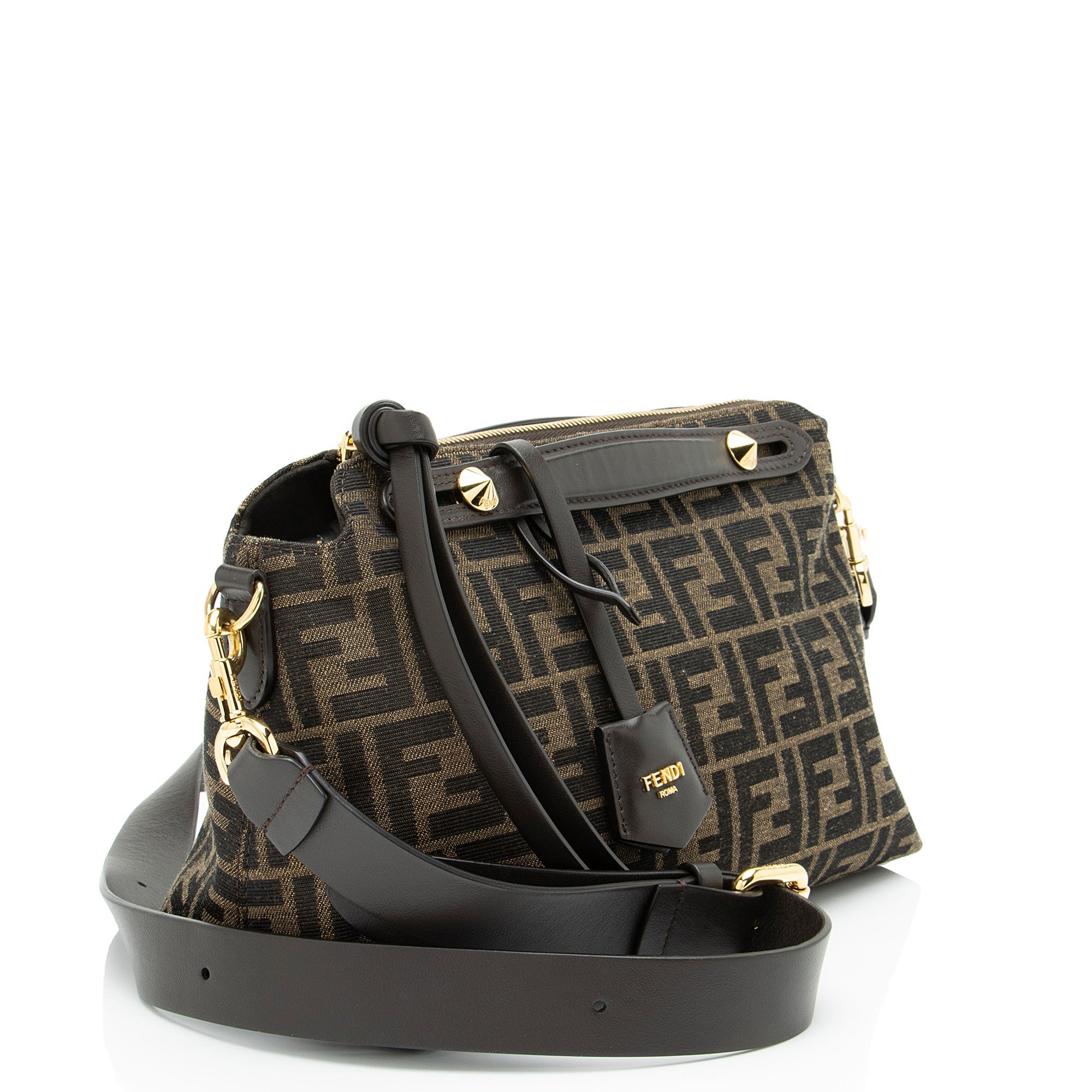 Fendi FF Canvas By The Way Soft Medium Boston Bag