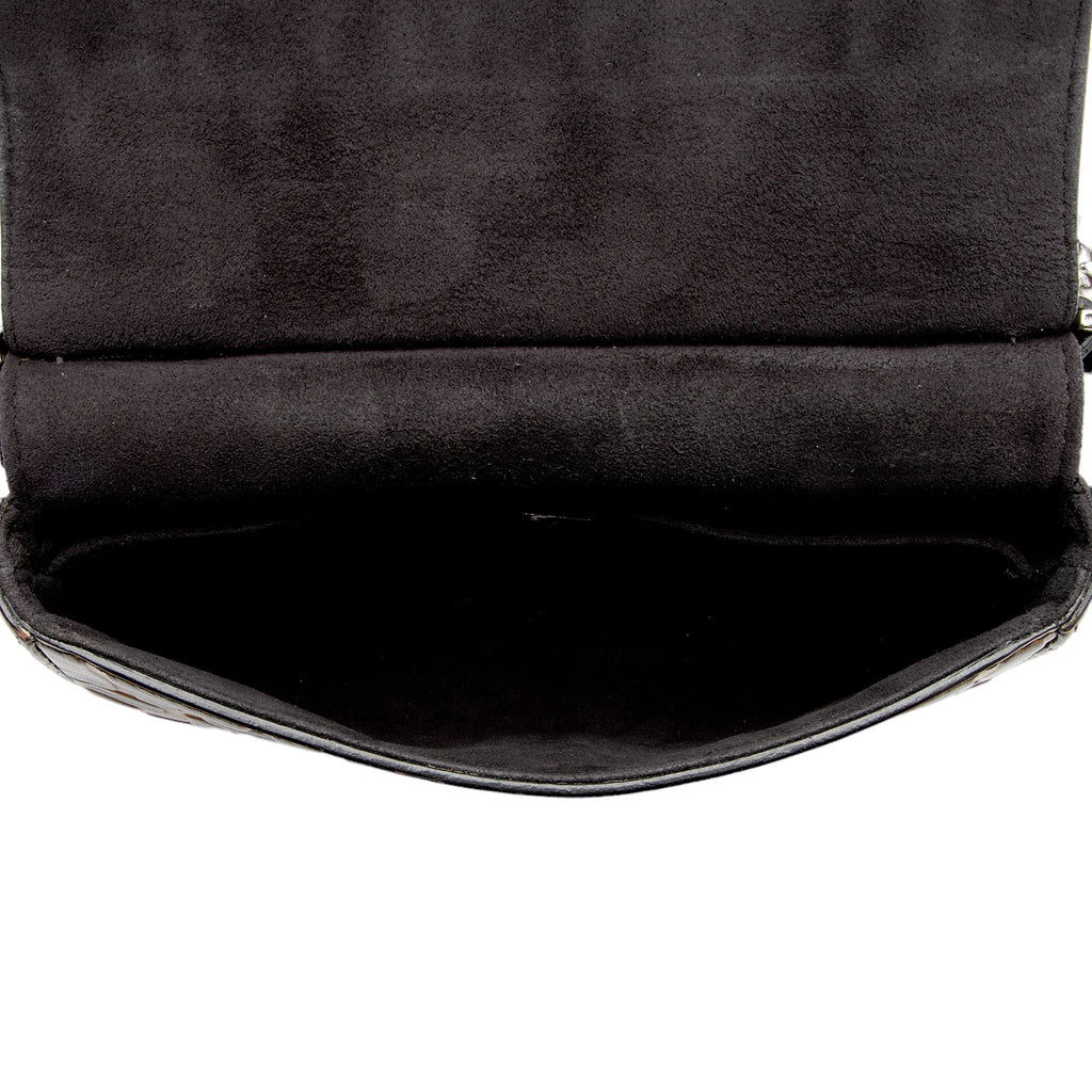 Fendi FF Embossed Calfskin Double Micro Baguette Bag (SHF-yQ8d8d)