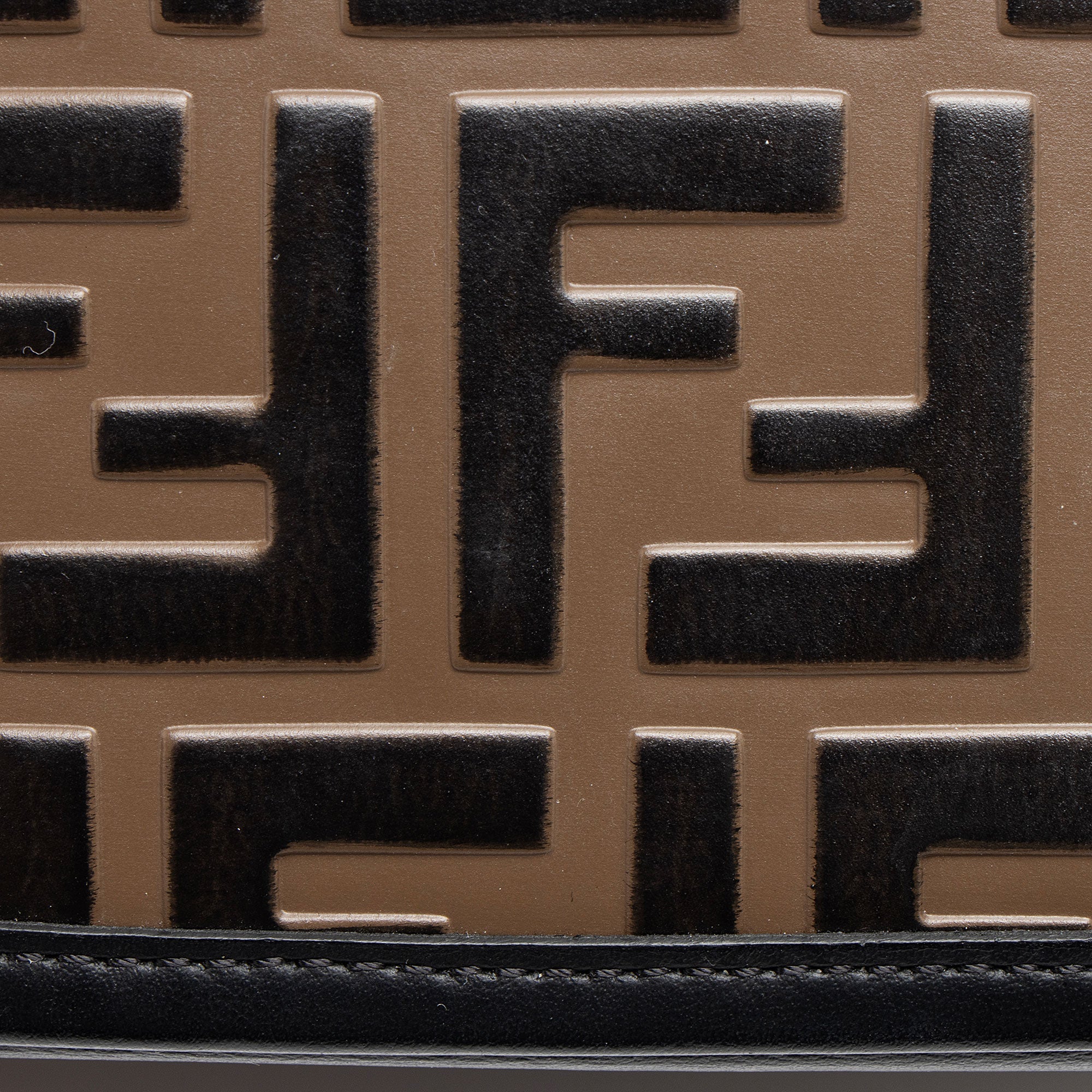 Fendi FF Embossed Calfskin Mini Camera Bag