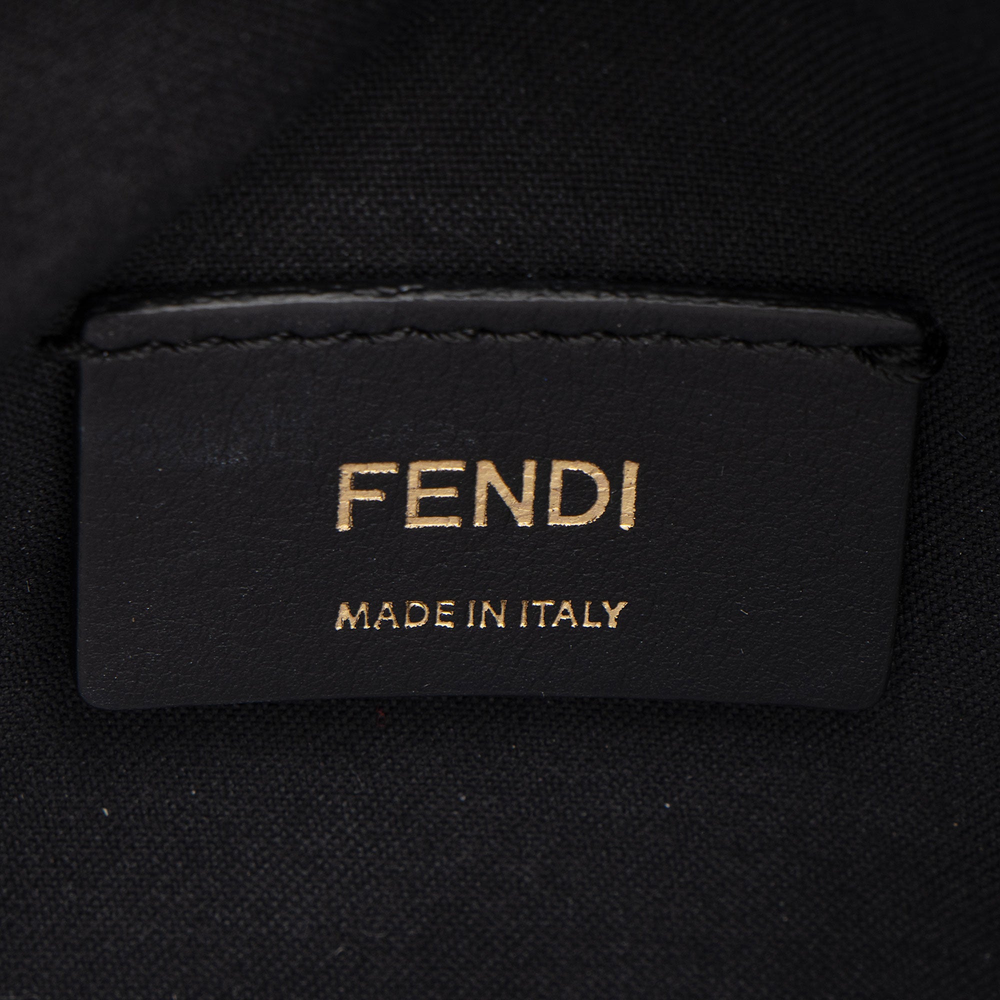 Fendi FF Embossed Calfskin Mini Camera Bag