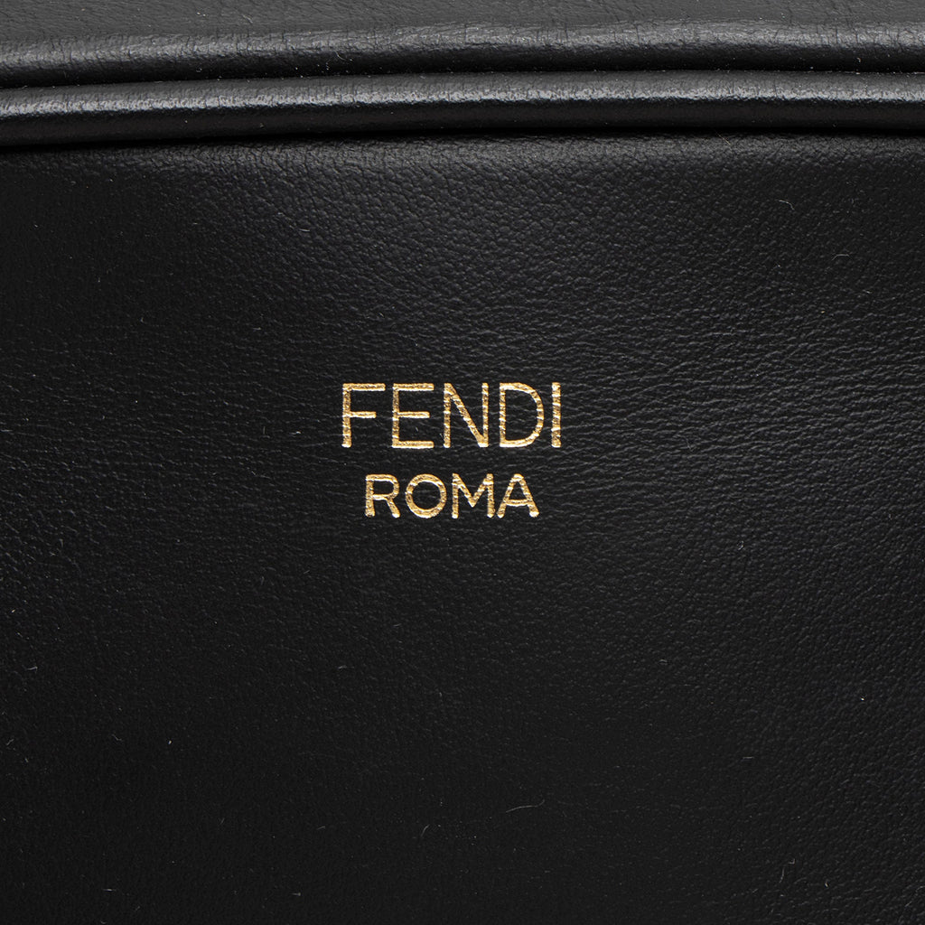 Fendi FF Embossed Calfskin Mini Camera Bag