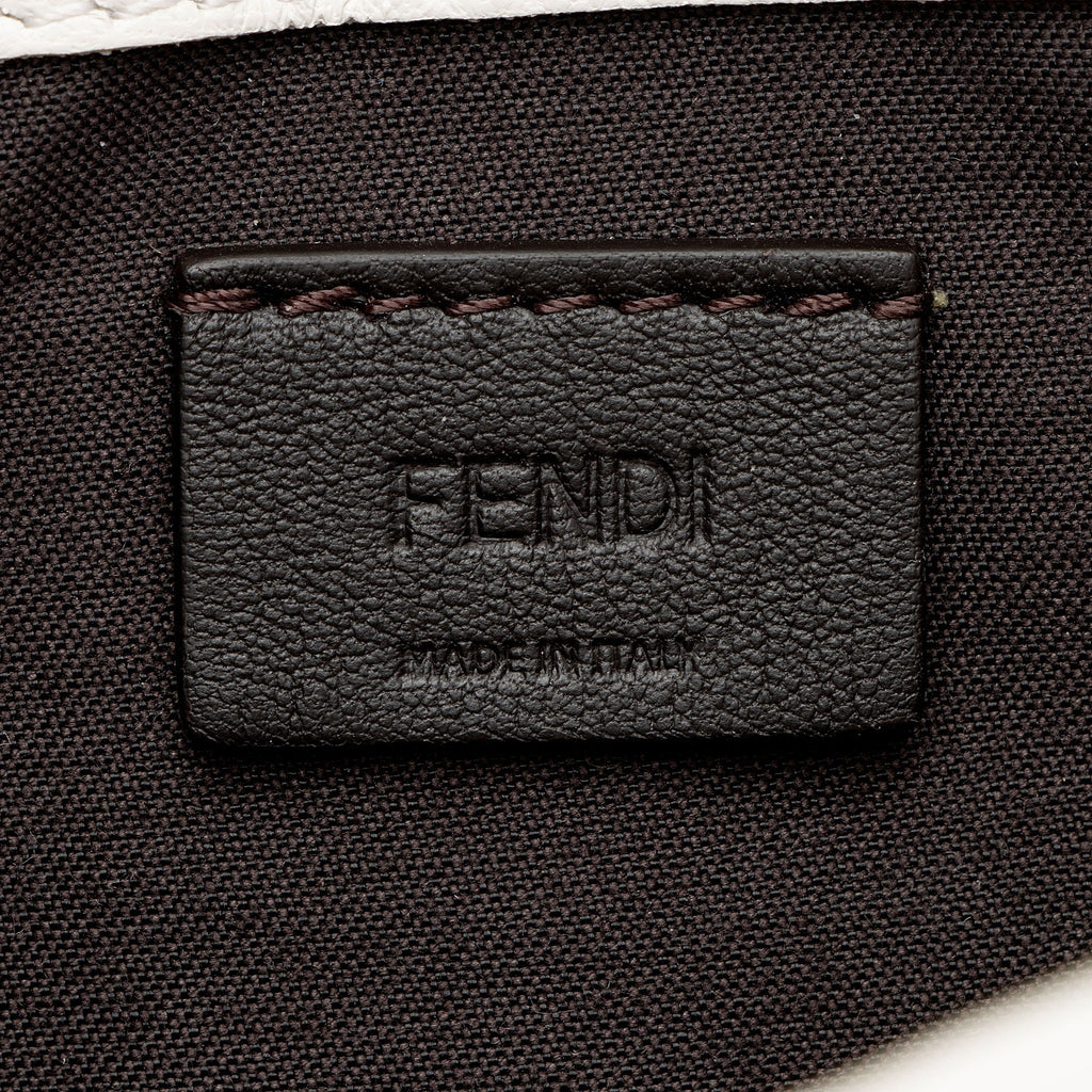 Fendi FF Embossed Leather 1974 Mini Baguette Shoulder Bag