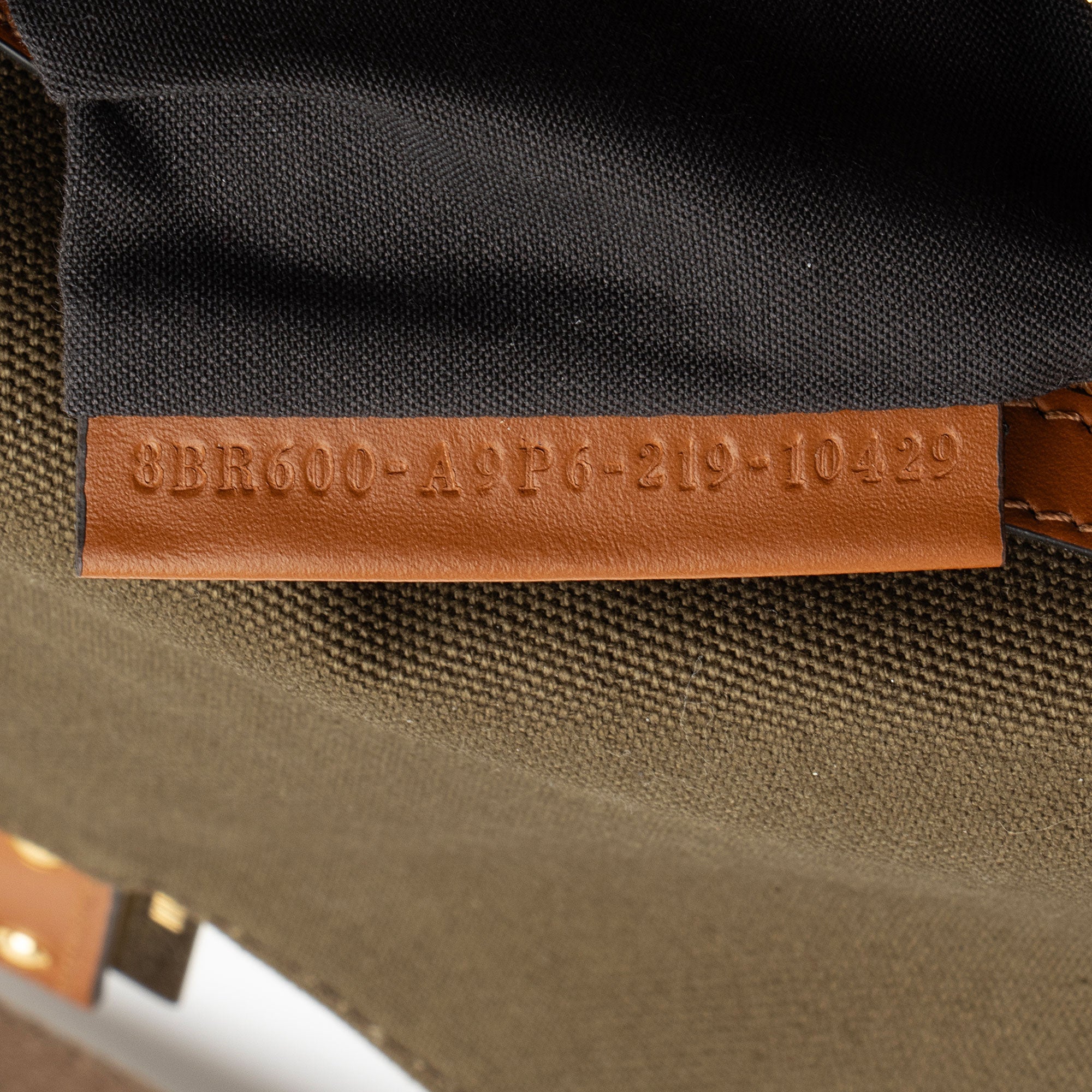 Fendi FF Embroidered Canvas Baguette Shoulder Bag