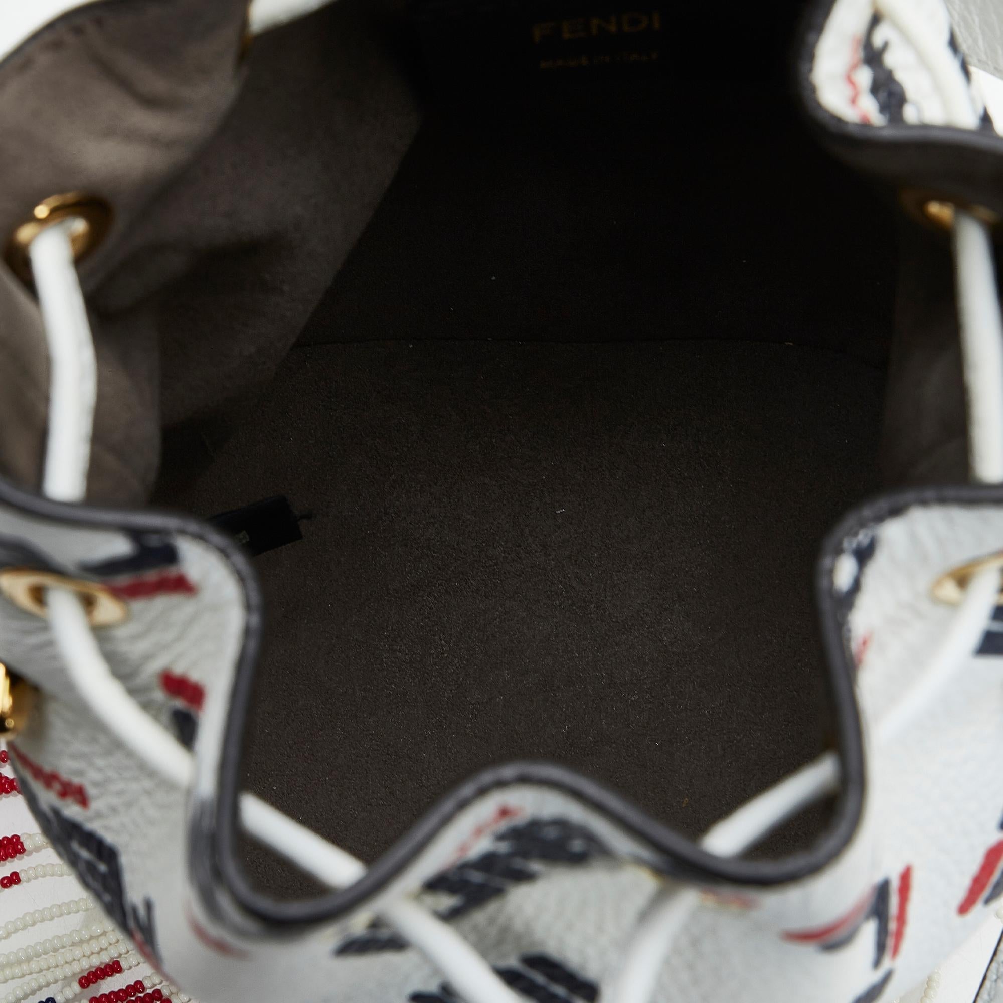 Fendi Fendi X Fila Mania Mini Mon Tresor Bucket Bag