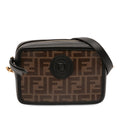 Fendi Glazed Fabric Vitello Century FF 1974 Camera Bag