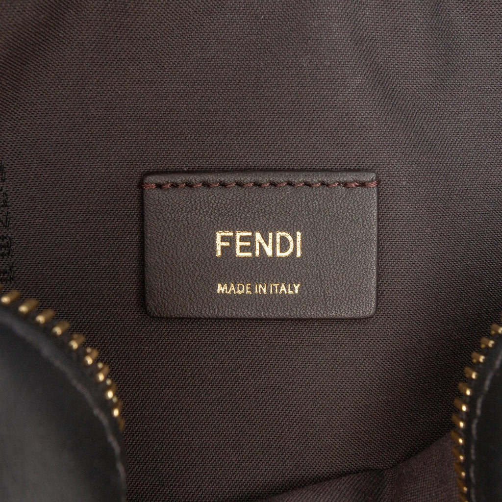 Fendi Glazed Fabric Vitello Century FF 1974 Camera Bag