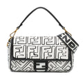 Fendi Joshua Vides California Sky Medium Embossed Baguette Satchel (SHG-RIAO8l)