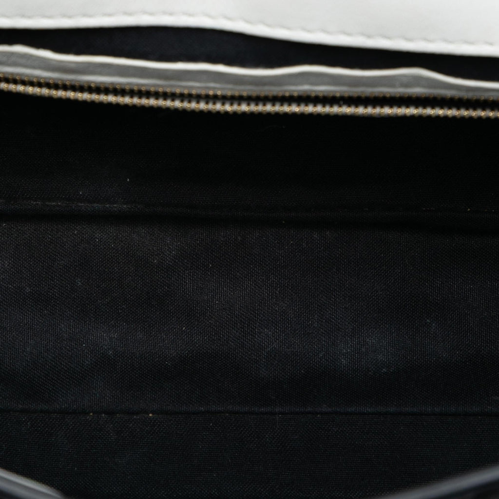 Fendi Joshua Vides California Sky Medium Embossed Leather Baguette Satchel